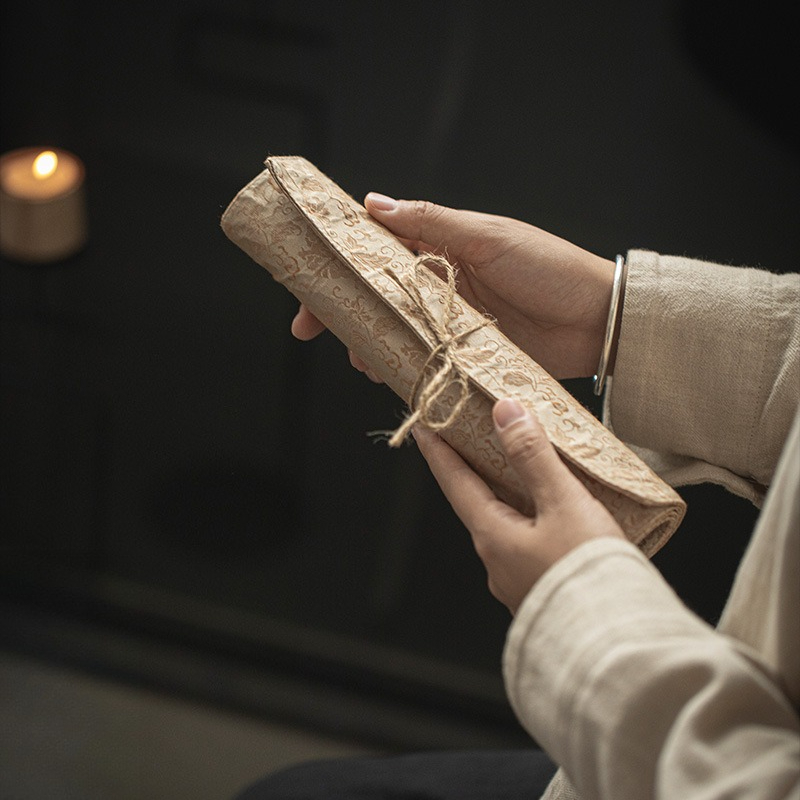 Table Runner - Nowy Chiński Styl Zen Brokatowy Bieżnik