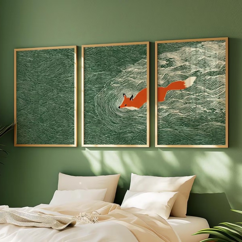 Abstract Canvas Set - 3-częściowy zestaw bezramowych obrazów na płótnie