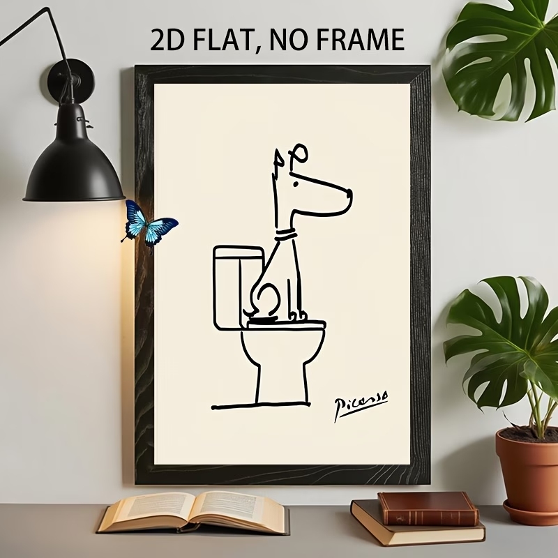 Interior Design Living Room - Nowoczesny, retro, zabawny obraz na płótnie