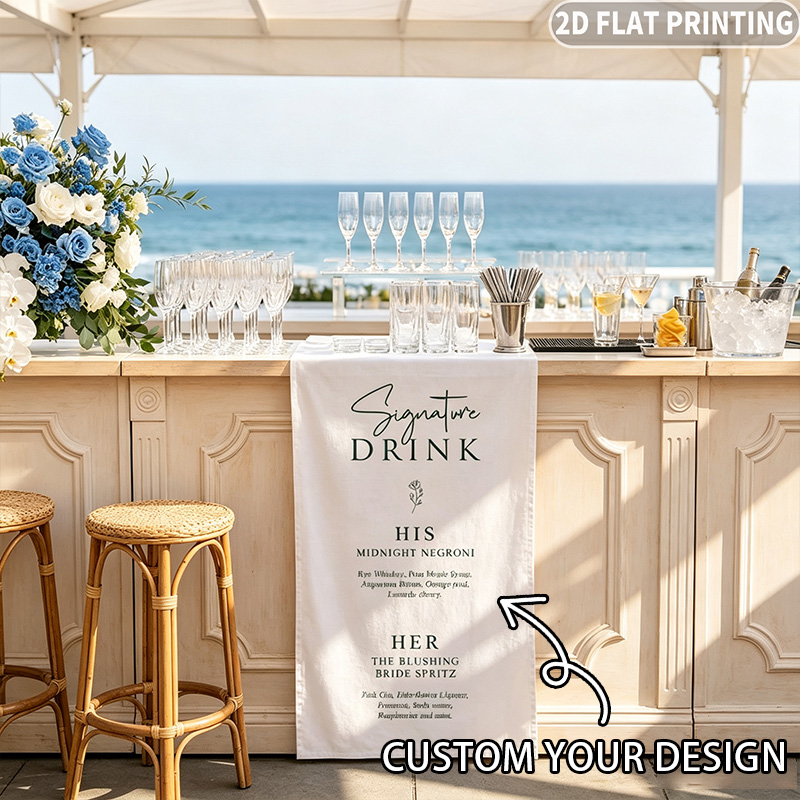Table Runner - 1 szt. Niestandardowy obrus ślubny, personalizowany