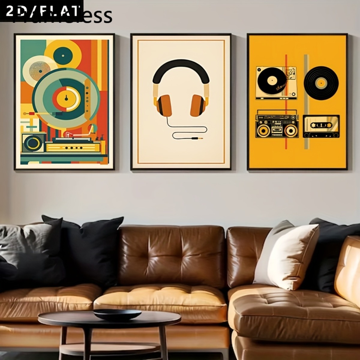 Abstract Canvas Set - (Bez ramki, 3 sztuki) – zestaw
