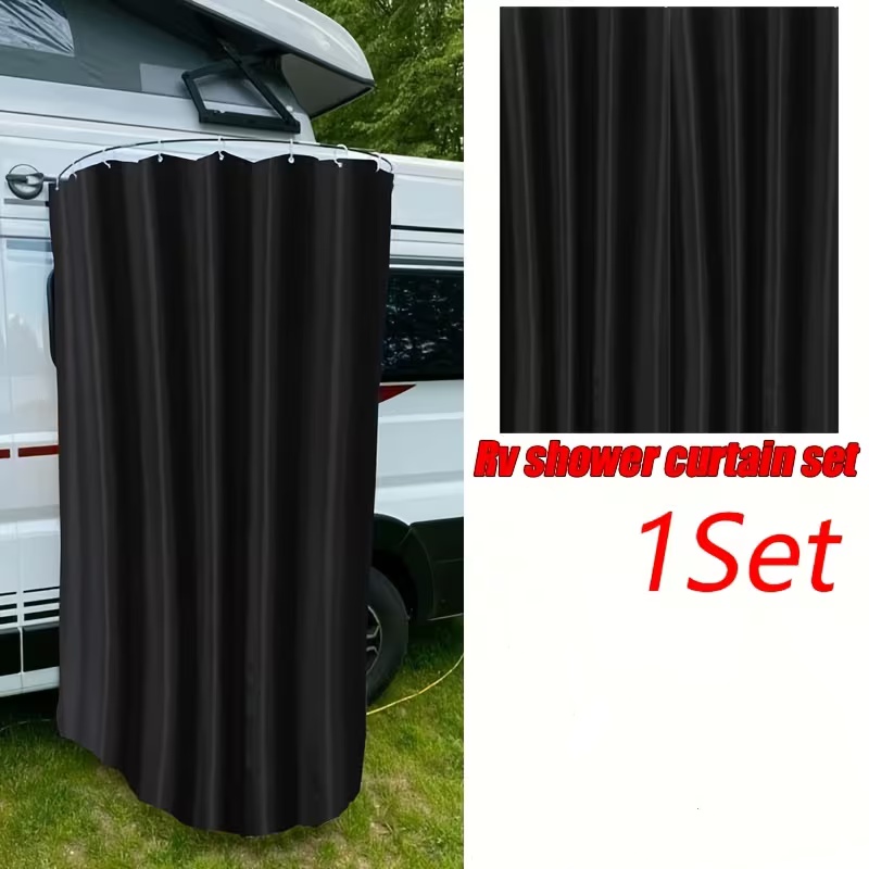 Curtain Curtain - Zestaw kabiny prysznicowej do kampera/karawany z