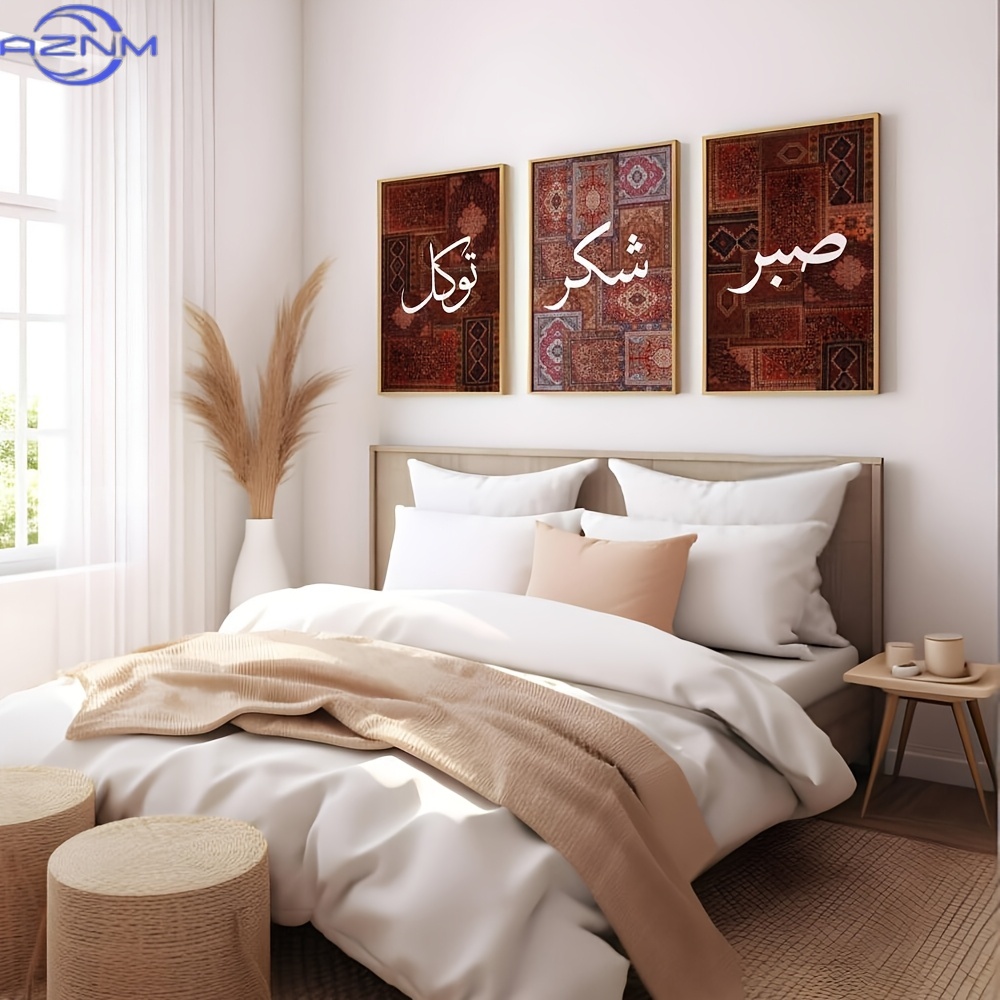 Zestaw 3 płótn z grafiką 2D, b – Abstract Canvas Set recenzja i cena