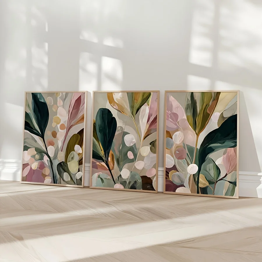 Duży zestaw 3 sztuk, bohemski, – Abstract Canvas Set recenzja i cena