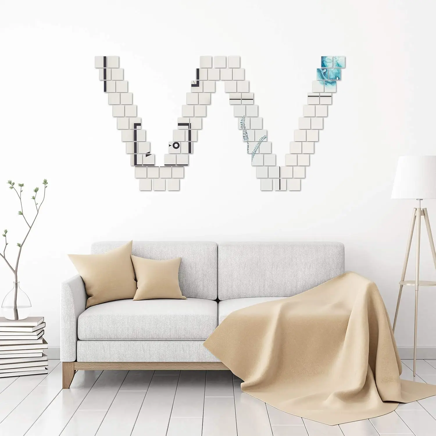 Małe, kwadratowe lusterka samo – Decorative Mirror recenzja i cena