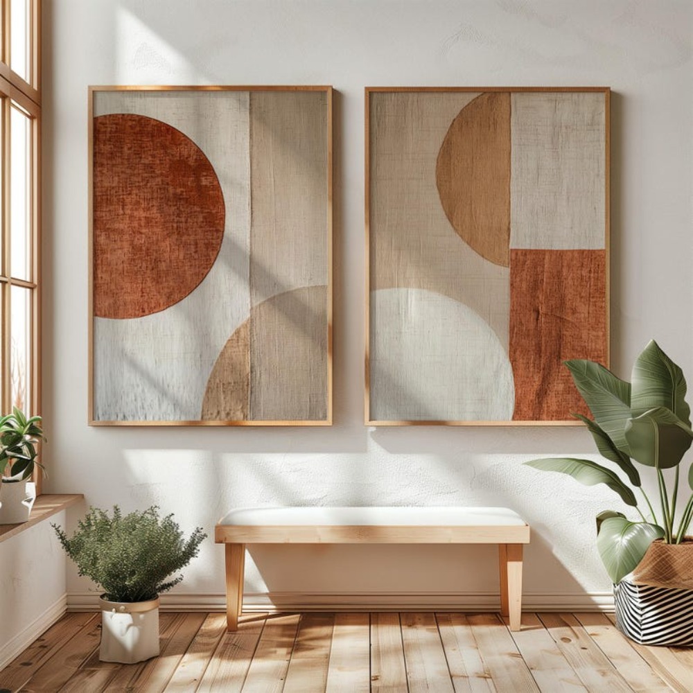 2 szt. bezramowych obrazów na  – Abstract Canvas Set recenzja i cena