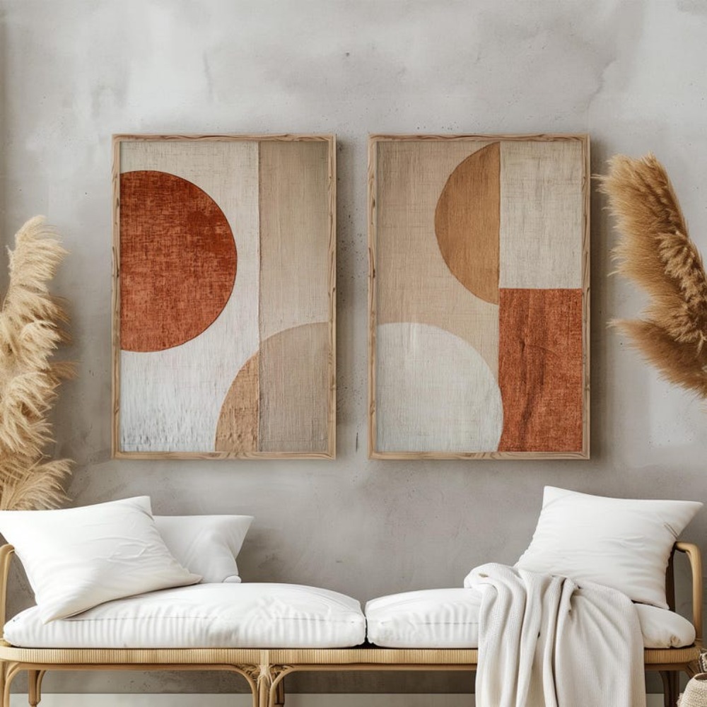2 szt. bezramowych obrazów na  – Abstract Canvas Set recenzja i cena