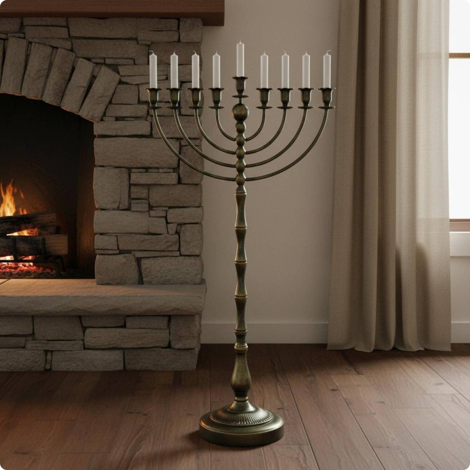 Wysoki, brązowy świecznik podł – Candle Holder Decor recenzja i cena