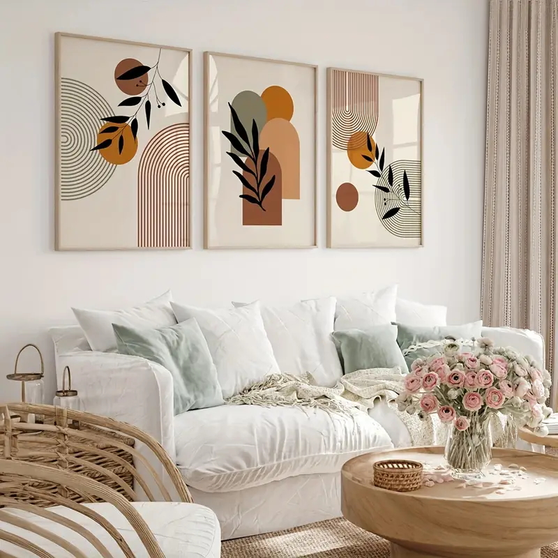 3 szt. Plakaty w stylu bohemy  – Abstract Canvas Set recenzja i cena